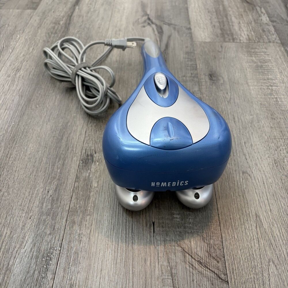HoMEDICS Handheld Body Massager  Wave Action Heat & vibe WV-50H  Blue relaxing